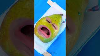 Transforming Tears Into Cheers 🍐😁 The Journey Of Sad Pear To Smiley Pear #Funnyvideo