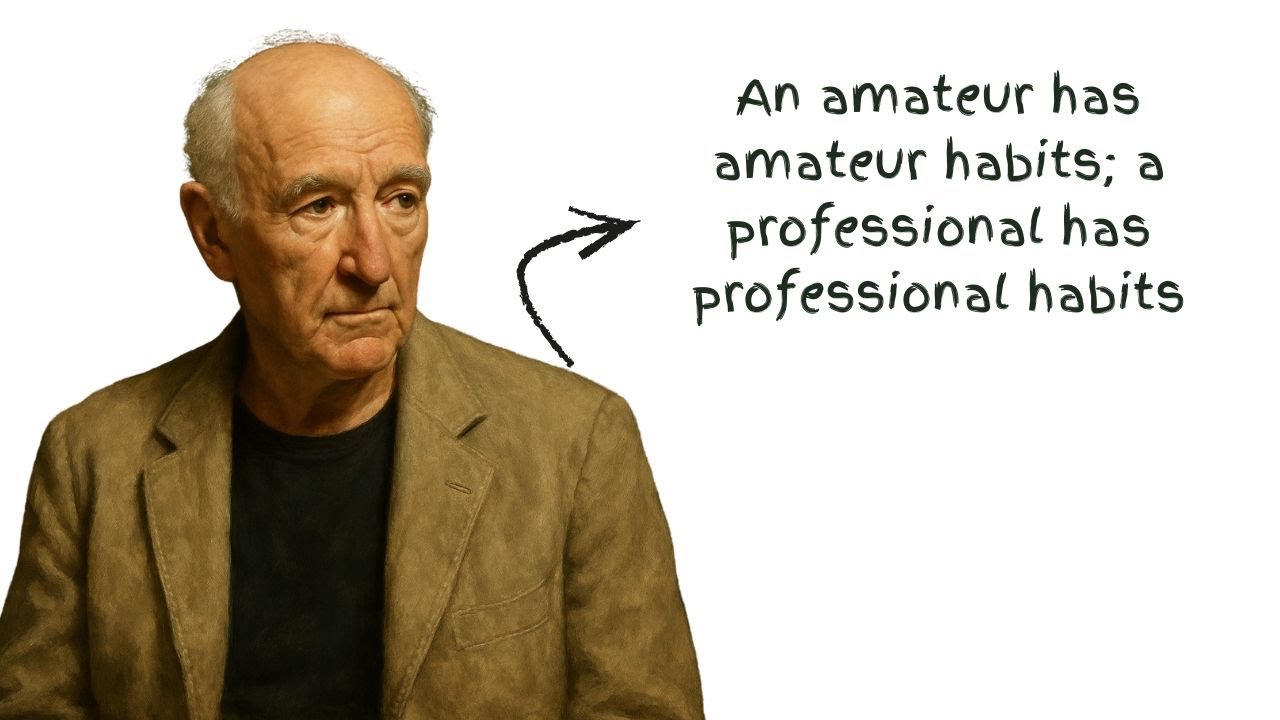 Steven Pressfield on the Real Difference Between Amateurs and Professionals.