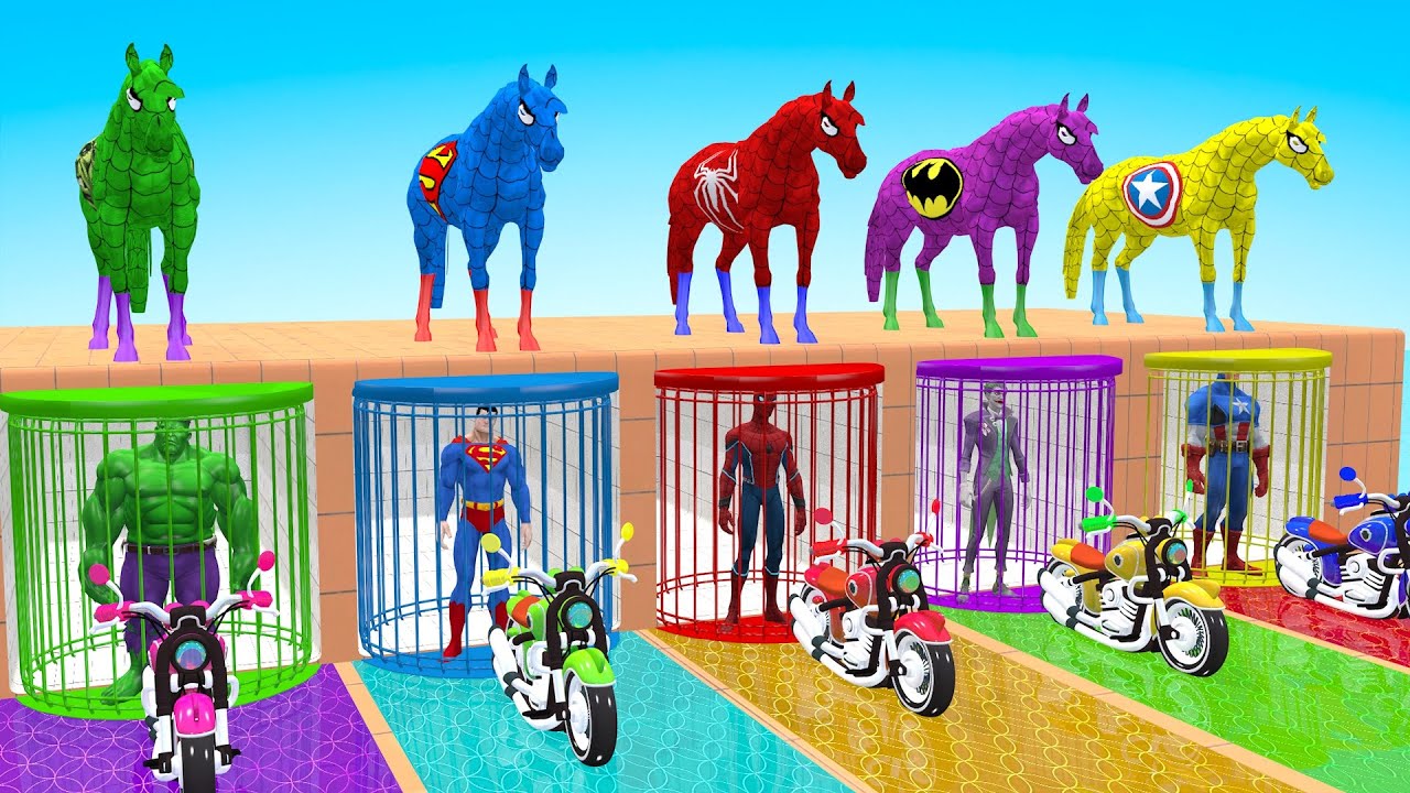 Long Slide Game With Cow Elephant Gorilla Hippopotamus Tiger 3d Animal Game Funny 3d Animals