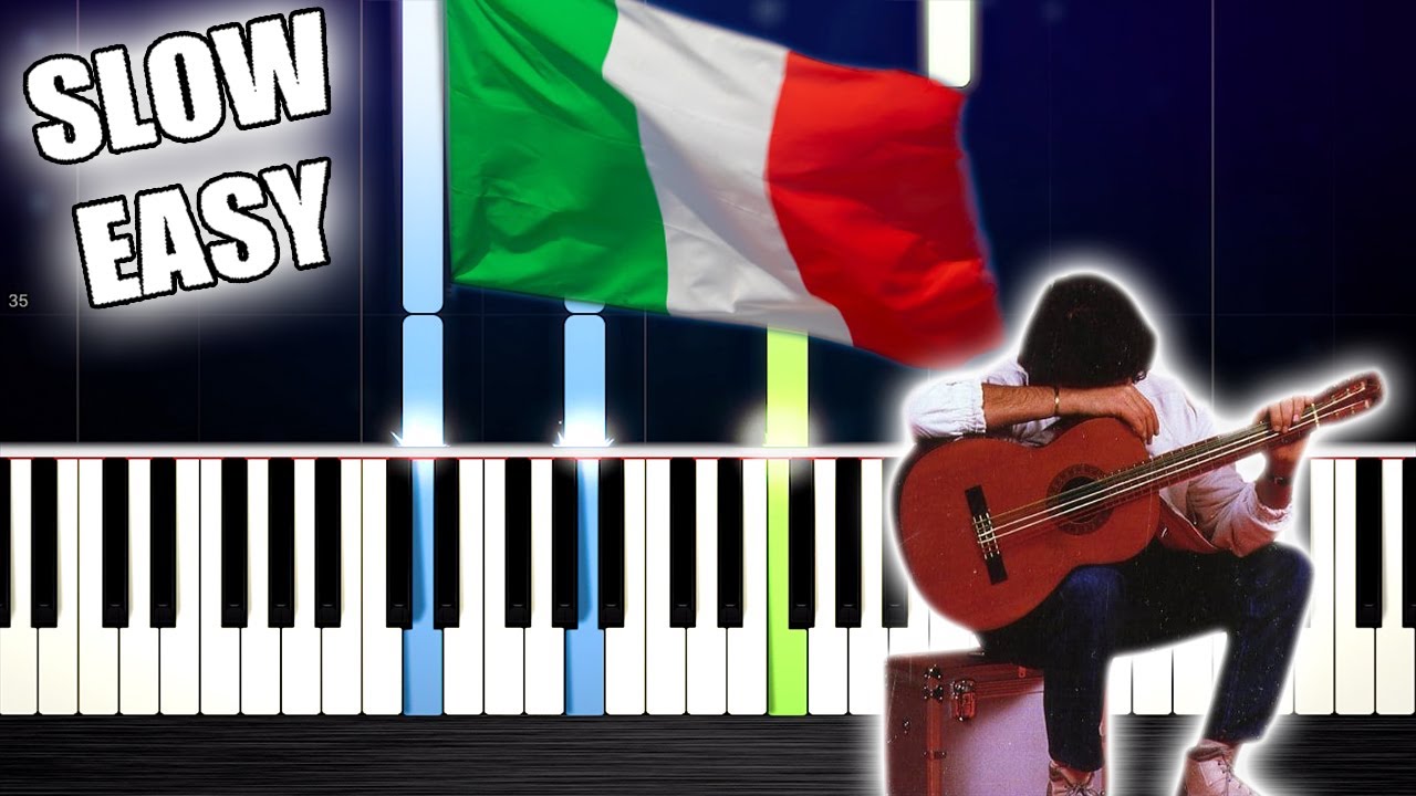 L'Italiano - SLOW EASY Piano Tutorial by PlutaX