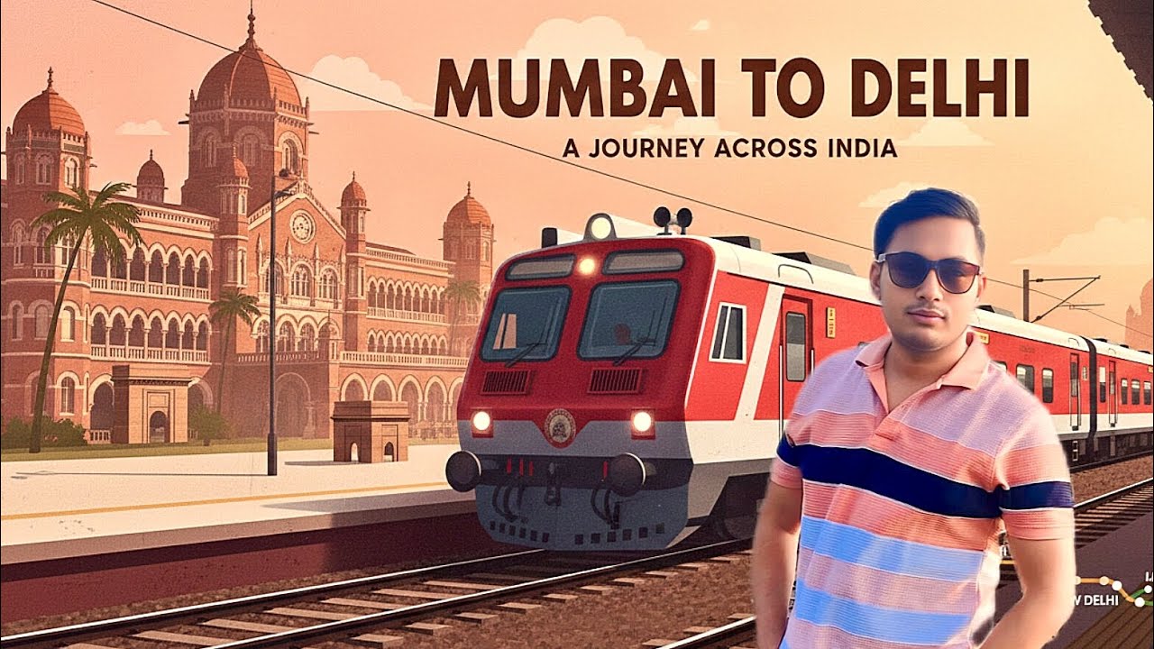 🇮🇳 By Train (Mumbai to Delhi).........