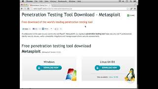 Ethical Hacking Tutorials 35  Acquiring Metasploit