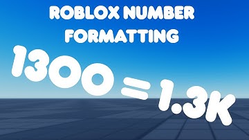 How to format numbers inside of Roblox Studio
