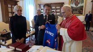 Macron, Vatikanda Papa 14. Leo Ile Küresel Gerilimleri Görüştü
