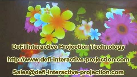 DEFI Interactive floor projection system with 72 effects from $120 to $200