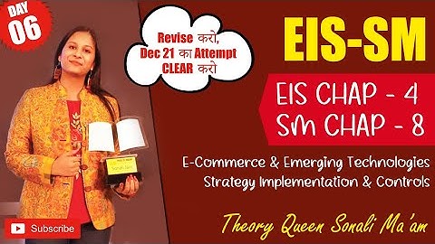 EIS-SM | E-Commerce & Emerging Technologies and Strategy Implementation & Controls | Sonali Ma