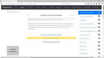 Difference between the setter and constructor injection in Spring. | javapedia.net