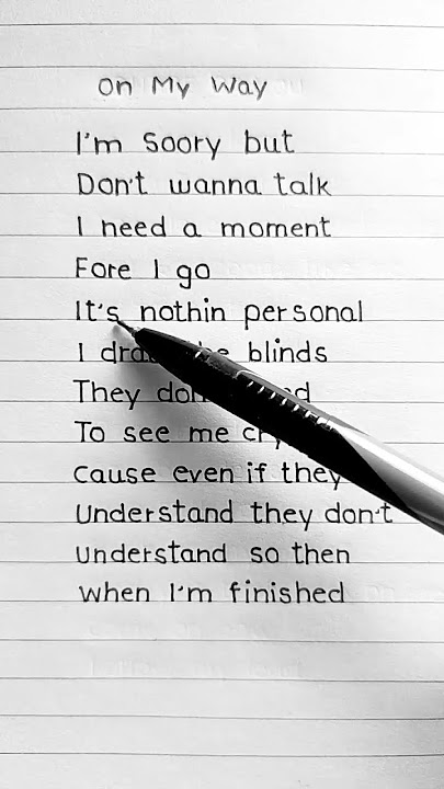 On My Way ~ 🌺Alan Walker (Lyrics)