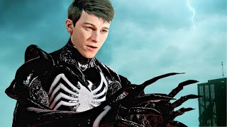 SpiderMan 2 Venom Symbiote Suit Turning Peter Evil Scene 2023 (PS5) 4K 60FPS