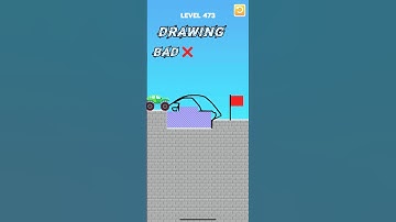 draw bridge puzzle game play level 473🚘 #gaming #drawing #Shorts