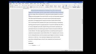 SPEC726 - Literature Review Writing Samples