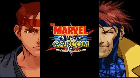 Marvel vs Capcom | Duo Team Attack | Ryu (Akuma Mode) & Gambit
