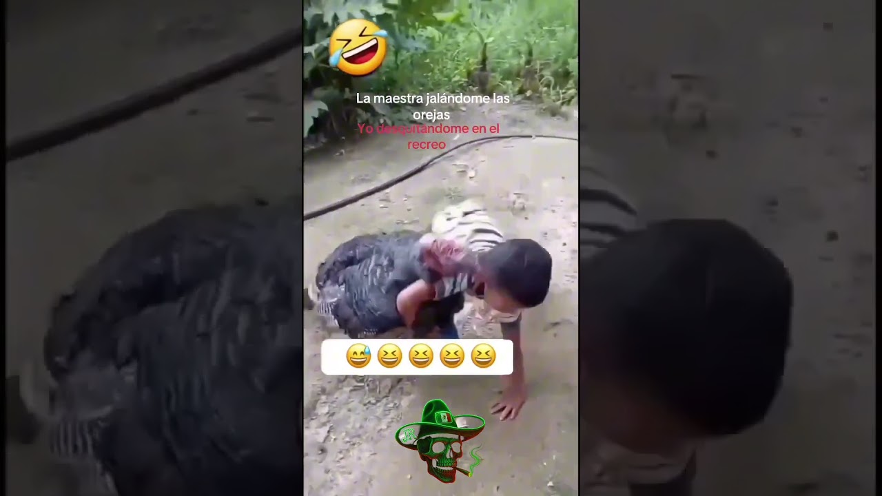 ¡Pelea en el rancho! Niño vs Guajolote 🥊 El desquite de la maestra. 🤣🦃#mexicanpower
