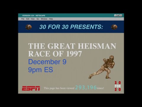 30 for 30 | The Great Heisman Race of 1997 | Premieres December 9th at 9pm EST on ESPN