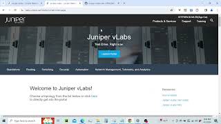 Juniper vLabs Lab 1 (Introduction into Juniper vLabs)