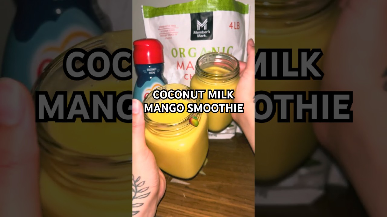 🥥☀️🏖️ #mangosmoothie #coconutmilk #smoothie