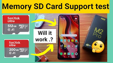 Poco m2 pro 512gb 200gb memory sd card support test