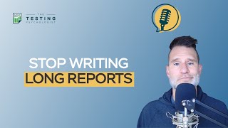 539. Cut Your Report Writing Time in Half