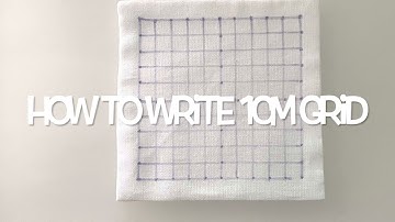SASHIKO-How to write grid line/方眼の書き方