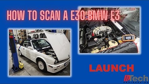 Scanning 1992 BMW 325 E30 Check Engine Light w/ Launch