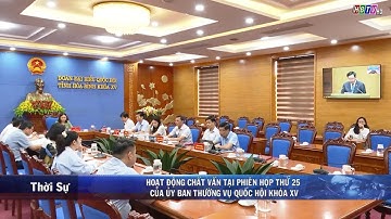 Phiên chất vấn và trả lời chất vấn tại phiên họp thứ 25 của UBTV Quốc hội khóa XV
