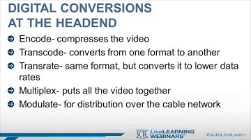 SCTE Tech Tip: Understanding Cable Technology: Digital Video