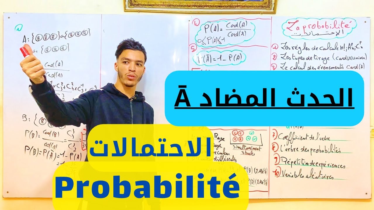 Probabilité | Événement contraire | الحدث المضاد
