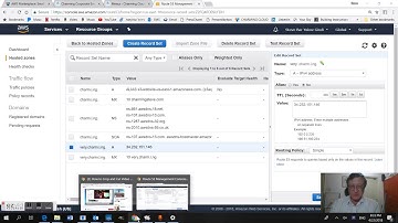 Setup a domain with AWS Route 53 with A record and MX record