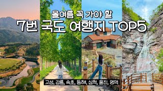 올 여름 추천 국내 여행지 강릉, 속초, 동해, 삼척, 고성, 울진, 영덕 🏄‍♂️ 7번 국도 여행지 추천🚐