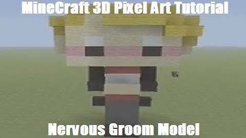 MineCraft 3D Pixel Art Tutorial - Nervous Groom Model