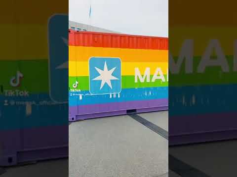 #container logistics never looked this good🌈 #pride #rainbow #inclusion #diversity #maersk