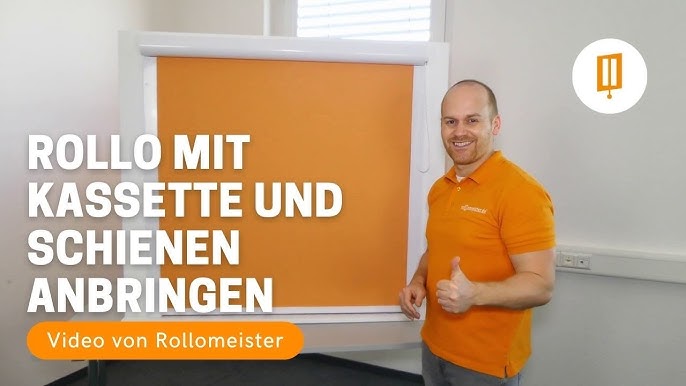 Rollo Kassette zum Kleben auf den Fensterrahmen - ohne zu Bohren ! - YouTube