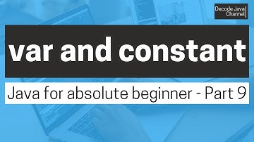 How to declare var and constant in Java