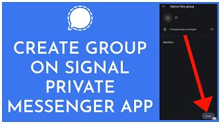 How To Create Group On Signal App (2023) | Signal Private Messenger App (Full Tutorial) screenshot 4