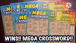 WINS!! MEGA CROSSWORD!! CA Scratchers