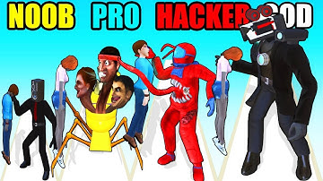 NOOB vs PRO vs HACKER vs GOD Evol Skibidi Toilet