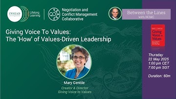 Giving Voice To Values: The 
