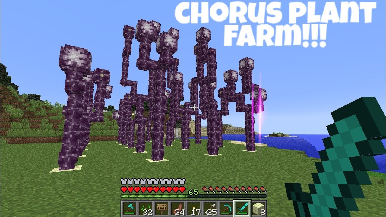 I MADE A CHORUS FRUIT PLANT FARM IN THE OVERWOLRD IN ...