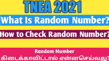 TNEA|What|is|Random|Number|What|is|the|use|of|random|number|Vincent|Maths|