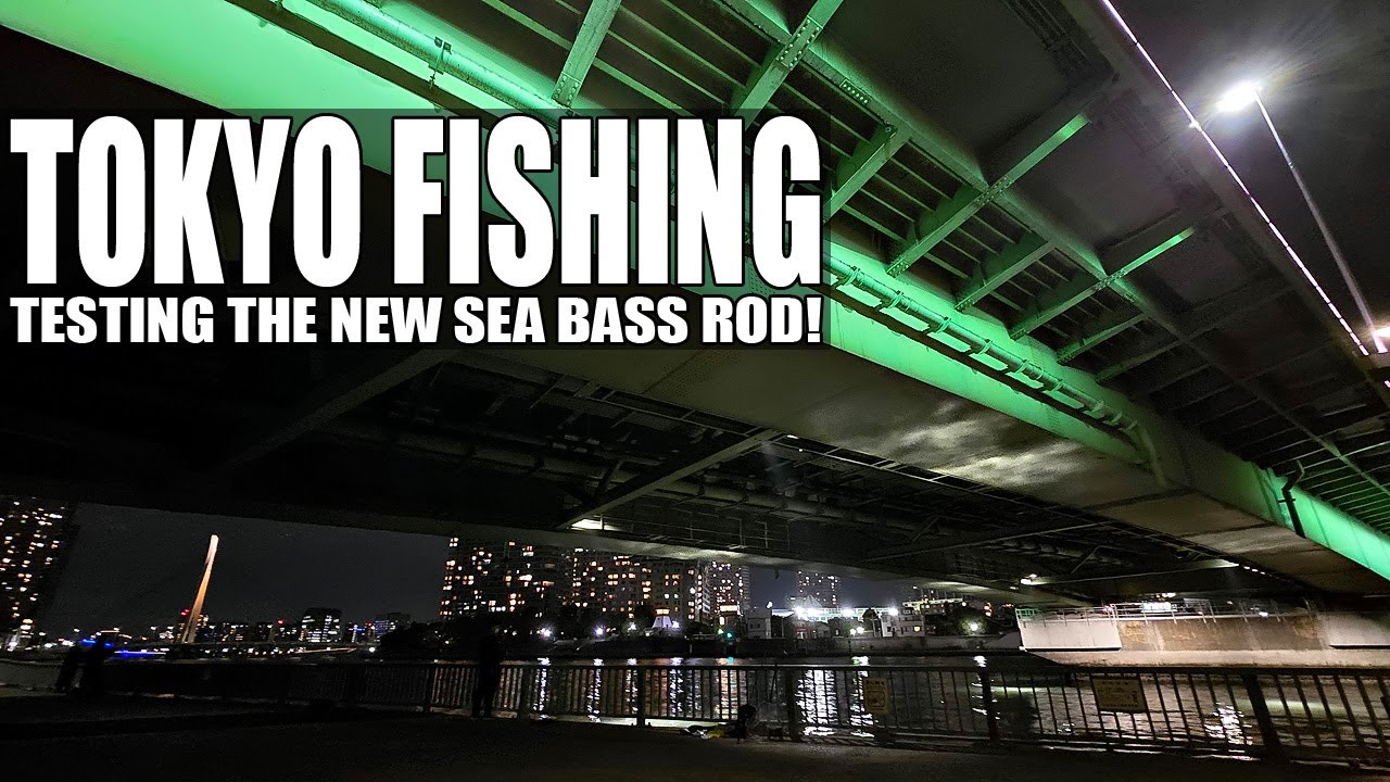 Fishing in Tokyo: Testing The New Rod For Sumida River Sea Bass Fishing!