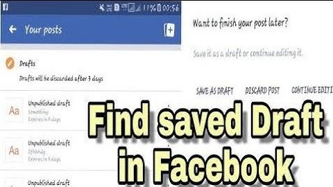 HOW TO FIND SAVED DRAFTS ON FACEBOOK THE MOST ACCURATE WAY? (2020)