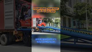 Still loading containers manually? This changes everything! #dockleveler #factoryproducts #dockramp
