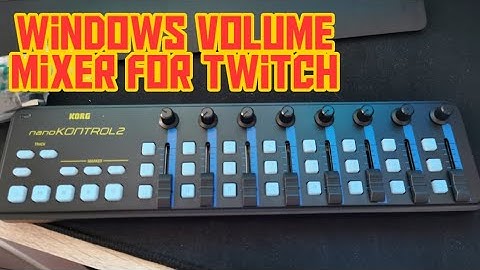 Simple Budget volume controls for Twitch streaming - buying a mixer alternative