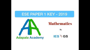 2019 Mathematics || UPSC ESE GS Solutions(1 Q) || Part 2