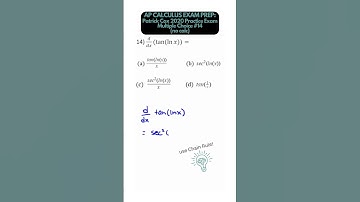 AP CALCULUS REVIEW - Multiple Choice, No Calc (Q14 - Cox) - #maths #calculus1 #study #apcalculus