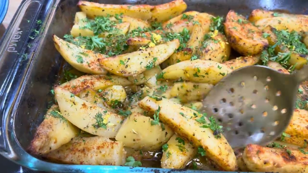 Oven Baked Greek Potatoes