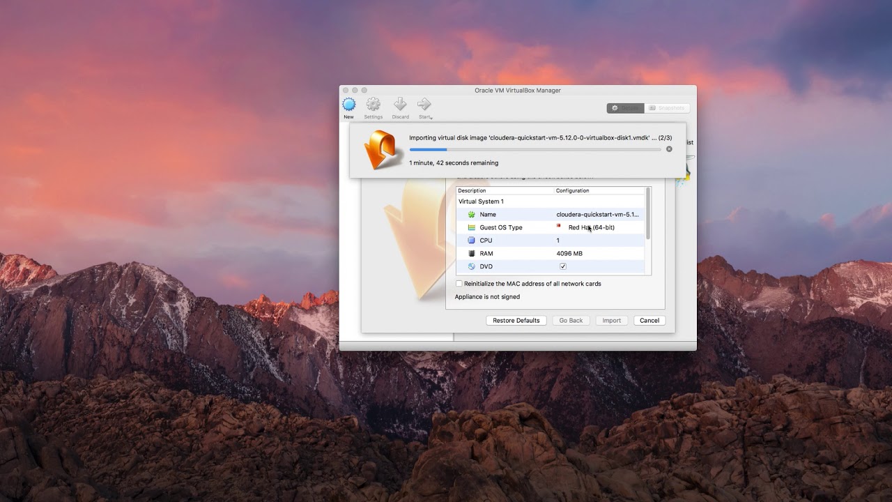 Cloudera QuickStart VM Virtualbox Install - YouTube