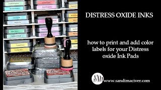 How to label your Distress Oxide Ink Pads