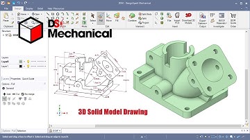 DesignSpark Mechanical #40 CAD Training with 3D Solid Model Drawing Exercise