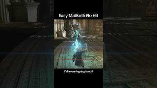Maliketh is wayy too easy 😭✌️ easiest no hit oat #eldenring #gaming #soulslike #ragebait